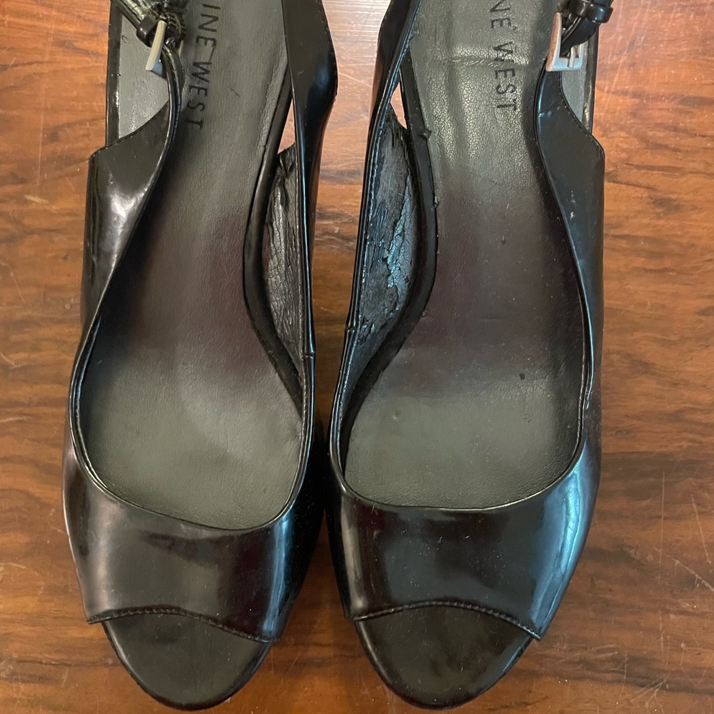 Nine West sling back heels